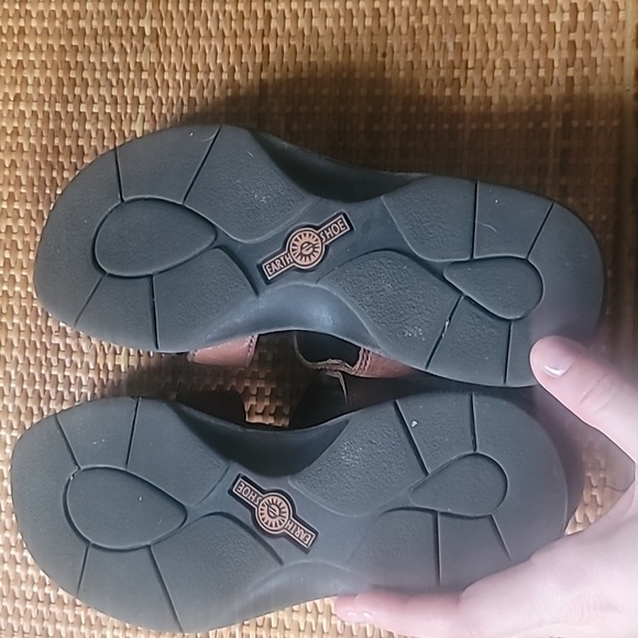 Earth Shoe Gelron 2000 Brown Leather velcro strap - Picture 5 of 8